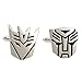 Autobot and Decepticon cuff links Transformer Cufflinks