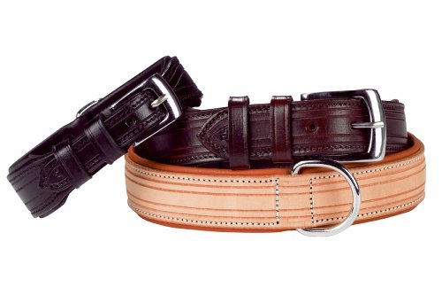 Nobby 78460-03 Leder Halsband \"LIMARO\" L: 55 cm, B: 30 mm, braun Preisvergleich