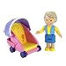 Fisher Price My First Dollhouse - Grandma & Stroller