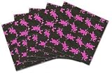 50s style PINK ELEPHANT COCKTAIL NAPKINS