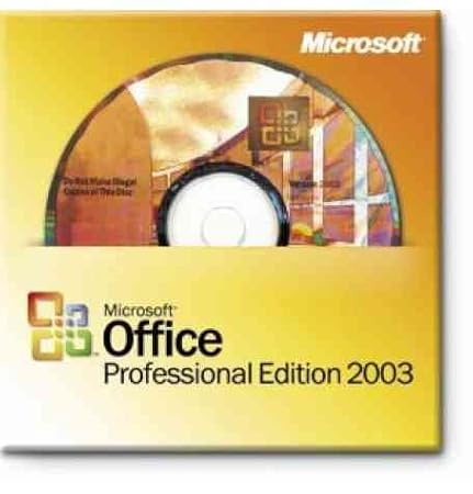 Microsoft Office 2003 Professional Edition [Word, Excel, Outlook, Powerpoint, Publisher, Access]