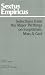 Books : Sextus Empiricus: Selections from the Major Writings on Skepticism Man and God