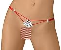Eros Veneziani String Tanga ouvert, No 2565, rot
