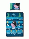 Peppa Pig George Pirate Single Rotary Duvet OFFICIAL