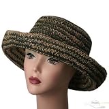 Women's Rollup Straw Hats-Natural olive