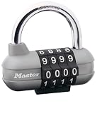 Master Lock Resettable Combination Padlock, Gray/Black #1520D