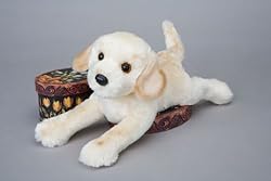 Almond Yellow Lab Dog Plush Toy 14"