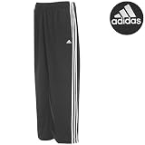 : adidas Men's 3-Stripe Pant, Black/White, Large