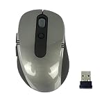 2.4G Nano Wireless Optical Mouse Set with Dpi Switch Silver (800-1200 DPI)