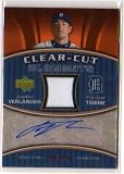 2007 Upper Deck Elements Justin Verlander Autograph and Game Used Jersey Baseball Card Only 350 Made