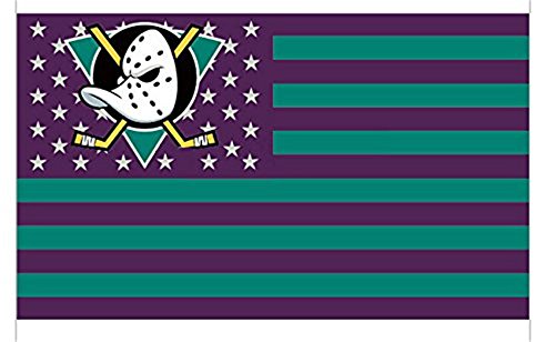 Anaheim Ducks 3x5ft Stars and Stripes Flag Ducks -Nation
