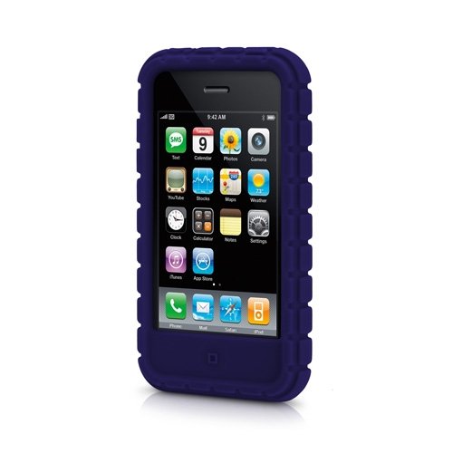 Speck IPH3G-BLU-PXK PixelSkin for iPhone 3G - 1 Pack - Retail Packaging - Blue