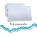 SnoozeWise® Hypoallergenic Pillow Cover Zip Encasement with Sleeping Mask and Earplugs (1 Pack 22.4x14.4 inches) 100% Polyester. Prevents Dust Mites, Odors, Allergies, Asthma, Mold. Machine Washable.