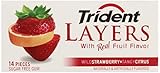 UPC 012546600040 product image for Trident Layers Gum, Wild Strawberry +  Tangy Citrus (3-Pack), 14-Piece Packs (Pa | upcitemdb.com