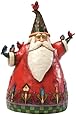 Enesco Jim Shore Heartwood Creek Classic Santa with Birds Figurine, 8-Inch