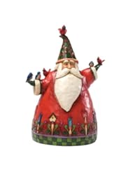 Home: Enesco Jim Shore Heartwood Creek Classic Santa with Birds Figurine, 8-Inch - Enesco Gift