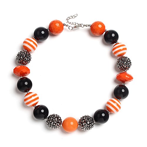 Vcmart Chunky Bubblegum Beads Beaded Necklace for Little Girls, Teens, & Moms