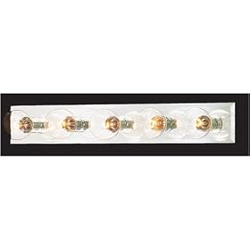 Thomas Lighting Mirrored Five-Light Vanity Strip by Thomas Lighting