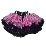 Pink&BlackZebraPrintDivaPettiskirtTutuSize