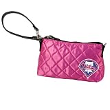 MLB Philadelphia Phillies Pink Quilted Wristlet
