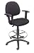 Boss Drafting Stool with Adj Arms Footring, Black