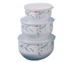 Pfaltzgraff April 6-Piece Enamel on Steel Bowl Set, Large