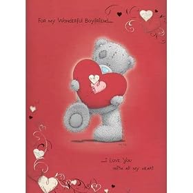 Me To You Valentine's Card 'Boyfriend' Pop Up