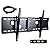 VideoSecu Tilt TV Wall Mount for Most 32"-65" LCD LED Plasma TV Flat Screen, Sturdy Steel Wall Plate Free HDMI Cable and 6" Bubble Level M43 from Videosecu