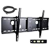 VideoSecu Tilt TV Wall Mount for Most 37"- 70" LCD LED Plasma TV Flat Screen with VESA 200x200 to 700x400mm, Sturdy Steel Wall Plate Free 10ft HDMI Cable and Bubble Level 3KR