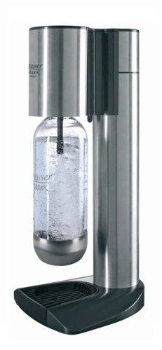 Wasser Maxx "Deluxe" Wassersprudler, edelstahl, mit Aluzylinder