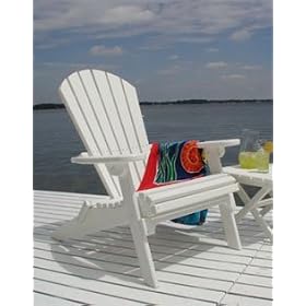 Adirondack Shell Chair-Mahogany by Poly-Wood