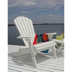 Click here to buy Adirondack Shell Chair-Mahogany by Poly-Wood.