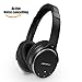 JIFFY J200 Active Noise Cancelling Bluetooth Wireless Headphones with Microphone Over the Ear, Comfortable Lightweight Protein Earpads foldable, Phone Volume Control 30 Hours Playtime for 3.5mm device
