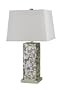 Candice Olson Lighting Sahara Table Lamp, Abalone/Linen