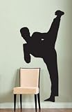 Vinyl Wall Art Decal Sticker Karate Kick Martial Arts 6ft Tall