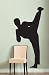 Vinyl Wall Art Decal Sticker Karate Kick Martial Arts 6ft Tall