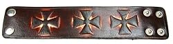 Genuine Leather Bracelet - Length: 9" - Width: 50 mm