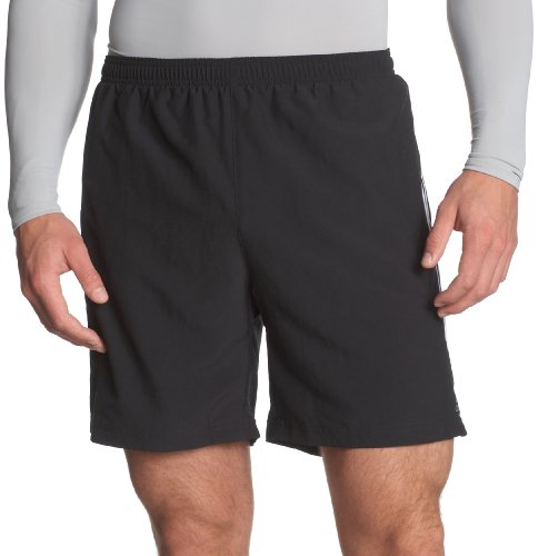 adidas Men's RESPONSE 7-Inch Baggy Shorts, Black/White, Medium