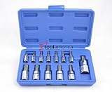 13 pc Torx Tamper Proof Security Socket Bit Set