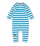 Perfect Playsuit in Blue/Cream ~ 6 Months