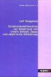 Strukturmodellansätze zur Bewertung von Credit Default Swaps
