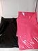 100 -9x12 Assorted Glossy Hot Pink and Black Plastic Merchandise Bags