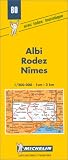 Carte routi&egrave;re : Albi - Rodez - N&icirc;mes, 80, 1/200000