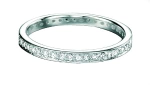 Elements R2784C 54 - Anillo de mujer de plata con circonitas (talla: 14)