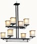 Kenroy Home 90384ORB Plateau 8 Light Chandelier