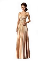 Chiffon/Taffeta/Tulle Beaded Crystal Lace Applique Crystals Fitted Prom Dress/Party Dress 