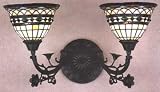 LAMPS BEAUTIFUL Tiffany Style Roman Two Light Wall Sconce by Meyda Tiffany--Excellent customer service--see our feedback.