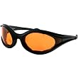 Bobster Foamers Adult Wrap Around Lifestyle Sunglasses - Black/Amber