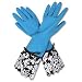 Home Chic Home NEW Extra Long Retro Flirty Cleaning Dishwashing Rubber Gloves, Victorian Pattern