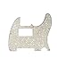 Musiclily 8 Hole Guitar Telecaster Pickguard Humbucker HH Scratch Plate for Fender USA/Mexican Standard Tele Parts, Parchment Pearl 4ply